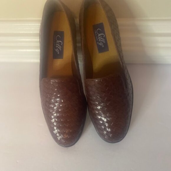 Selby Corrine Woven Leather Women's Brown Loafer, size 6.5 - Picture 7 of 7